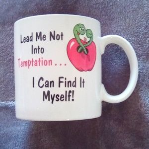 MUG (LEAD ME NOT INTO TEMPTATION..I CAN FIND IT MYSELF) 🤣🤣
